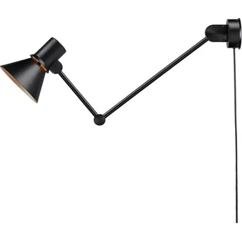 Lampička Anglepoise Type 80 W3 nástěnné, zásuvka, černá - Ø nástěnného držáku 9 cm; délka kabelu 250 cm matná černá 1 x 6 W LED - Doprava zdarma