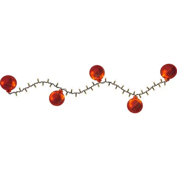 Lampička Hemsson LED světelný řetěz 2v1, Cranberry red, 700 LED - celková délka 1 700 cm; délka kabelu 300 cm; Ø LED 0,5 cm; vzdálenost mezi světelnými zdroji 2 cm; vzdálenost mezi koulemi 30 cm červená, zelená 700 LED - 3,6 W celkem - Doprava zdarma