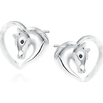 Náušnice Prosperk Stříbrné náušnice kůň S2247