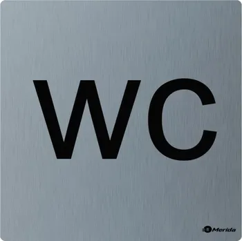 Zrcadlo Piktogram z nerez. oceli STELLA mat. - WC