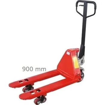 Paletový vozík Paletový vozík BF900v • KRÁTKÝ | nosnost 2,5t | vidlice 900 mm | řiditelná kola nylon 200mm | vidlicová kola nylon 80x70mm