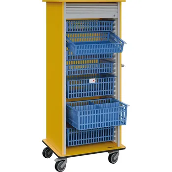 Stavební technika DEXTER 27 vozík boxový, roletový, 1780x780x620 mm, žlutá odio