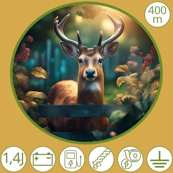 Ohradník Sada na elektrický ohradník proti srnkám, pro jeleny, siky a daňky ve farmovém chovu 400 m