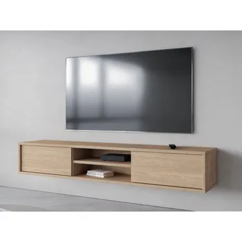 Televizní stolek Závěsný televizní stolek FRIDA typ 40 délka 180 cm barva dub