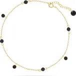 Řetízek na nohu zlatý se Swarovski Elements Kalo BAG20385000J