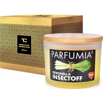 Svíčka CITRONELLA INSECTOFF | venkovní sójová svíčka | 2 knoty | PARFUMIA® | 400 ml Dedra
