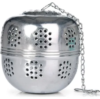Cedník a síto CHEF | závěsné nerezové sítko – vajíčko na koření a čaj | Ø 6,5 cm Dedra