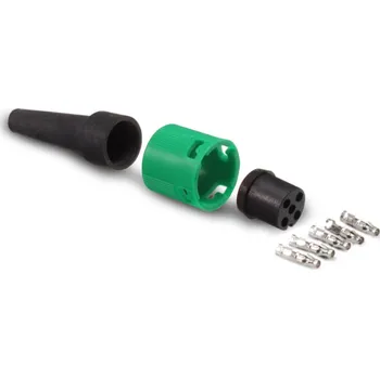 Přívěs Zástrčka - bajonet AJ.BA 5-pólový zelený, 1 vývod