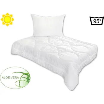 přikrývka Set polštář a přikrývka Aloe Vera letní 140x200 + 70x90