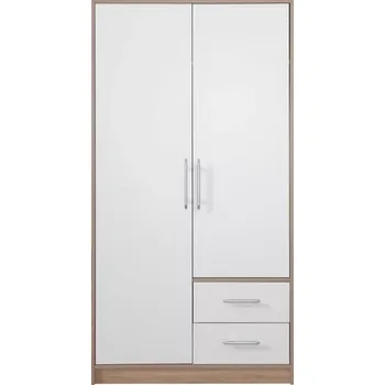 Šatní skříň Šatní skříň Smart 100 cm, dub sonoma/bílá