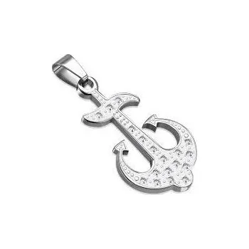 Přívěsek Prosperk Přívěsek ocelový kotva s kamínky S3386