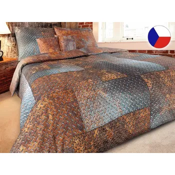 Povlečení Luxusní povlečení satén 70x90, 140x200 GEON Patina metal