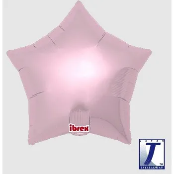 Party dekorace Balónek hvězda světle růžová metalická 63 cm t231302