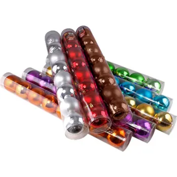 Vánoce Vánoční ozdoby sada 8 ks 8 cm fuchsia růžové Varianta: fuchsia růžové