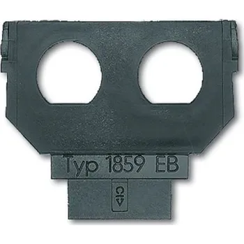 Stavebniny 2CKA001764A0109 Nosná maska - 2x zásuvka UHF, černá, ABB