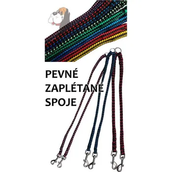 Vodítko pro psa Rozdvojka zapletená 10mm x 0,3m