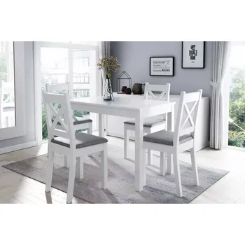 Jídelní židle Jídelní komplet VITO 1+4 bílý