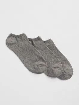 Dámské ponožky Ponožky GAP 282678-01 Ponožky basic ankle, 3 páry Šedá