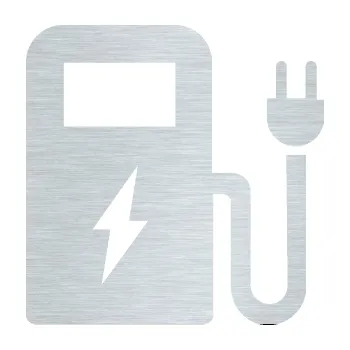 samolepka Nabíjecí stanice 001 pravá elektromobil charge (61 - škrábaný hliník) SAMOLEPKA NA AUTO, NÁLEPKA, FÓLIE, POLEP, TUNING, VLASTNÍ TEXT, TISK, AUTOSAMOLEPKY.cz, POLEPY, OBRÁZEK, LOGO, 3D STICKERS