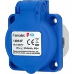 FAM Zásuvka vestavná 13954F IP54/230V/16A s ochranným kolíkem, modrá