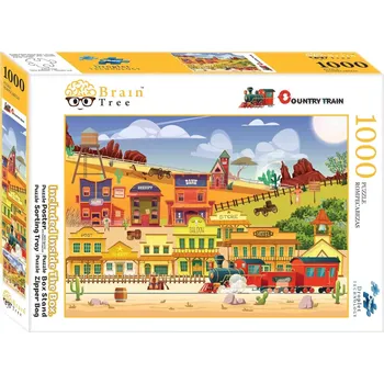 Puzzle Puzzle BRAIN TREE Westernový vlak 1000 dílků
