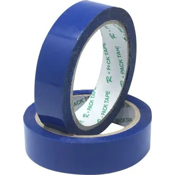 Obalový materiál Páska lepicí barevná 24 mm x 66 m, modrá