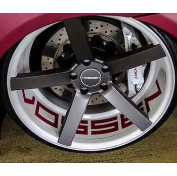 Polep vozidla Home Deco Auto nálepka Logo "VOSSEN" na ráfky 2x25cm