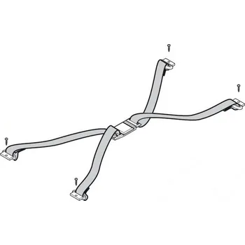 Zavazadlo na motocykl Givi Z2106R vnitřní elastický popruh do kufru TRK 33/46, černý