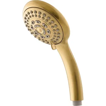 Sprchová hlavice Ruční sprcha, zlatá kartáčovaná, 5-polohová, průměr 110 mm PS0060ZK