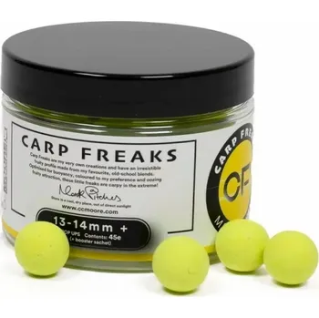 Boilies CC Moore Carp Freaks - Plovoucí boilie Carp Freaks+ žlutá 14mm 45ks