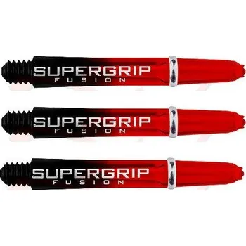Příslušenství pro šipky Násadky na šipky Harrows Supergrip Fusion černé, červené, krátké