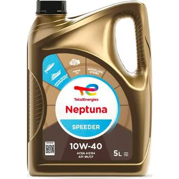 Motorový olej Total Neptuna SPEEDER 10W-40 - 5l (Syntetický olej určený pro čtyřtaktní zážehové a vznětové motory pracující při vysokých otáčkách)