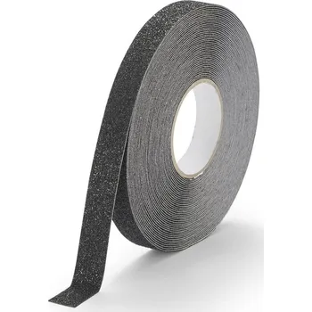 Lepicí páska Černá korundová protiskluzová páska FLOMA Extra Super - 18,3 m x 2,5 cm a tloušťka 1 mm (80081095) FLOMAT