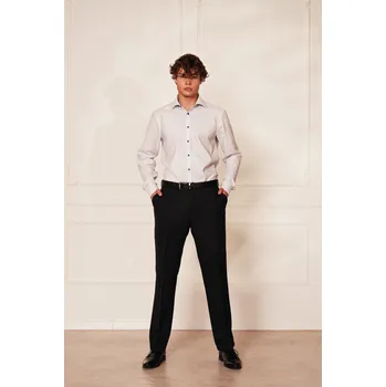 Pánské kalhoty Pánské kalhoty 13DO5O/4 K 24 Barva: Šedá, Velikost: 25, Střih: REGULAR FIT