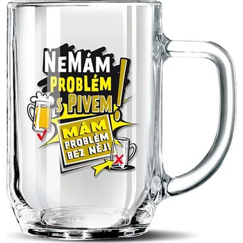 Stolování Nekupto Dárkový půllitr - Nemám problém s pivem!