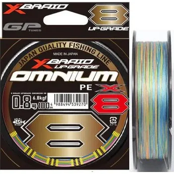 Pletená Šňůra YGK X-Braid Upgrade Omnium X8 150m Multicolor #PE0,8 0,153mm/7,3kg