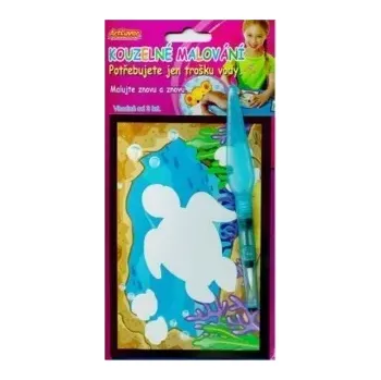 omalovánky SMT Creatoys Kouzelné malování vodou 1ks 15x10cm + štětec