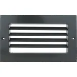 Dalap GMASs 200x100 hranatá hliníková větrací mřížka s nastavitelnou žaluzií, šedá