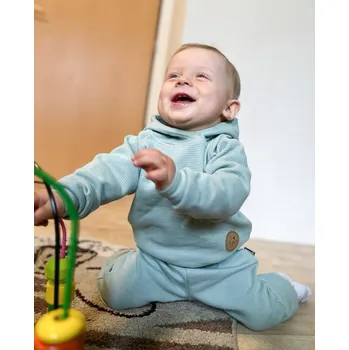 Dívčí mikina Kulišárny Mikina wafle Mint VELIKOST: 92