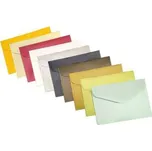 Ozdobné obálky hladké - B7, 120 g/m2, mix metalických barev, 100 ks