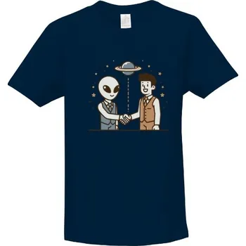 Pánské tričko Tričko s potiskem Mimozemšťan a člověk dětské