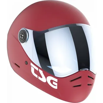 Helma na in-line TSG helma - pass 2.0 solid color (+ bonus visor) satin gentle red (683) velikost: XS