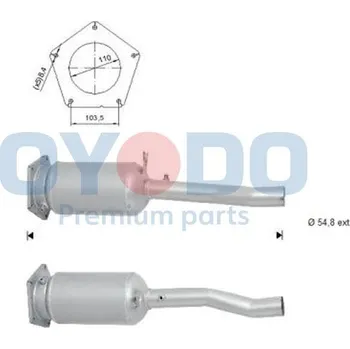 Filtr pevných částic Filtr sazových částic, výfukový systém OYODO 20N0028-OYO