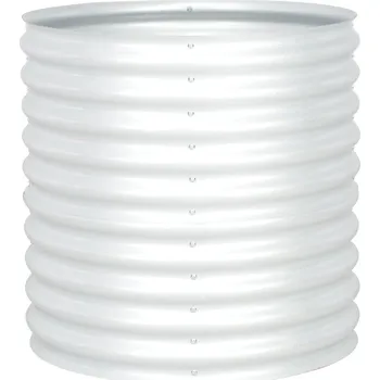 Vyvýšený záhon vidaXL Vyvýšený záhon 80 x 80 x 81 cm pozinkovaná ocel stříbrný