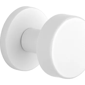 Dveřní kování AT - KOULE RUTA - R 7S bez spodní rozety, koule pevná ks WS - Bílá matná
