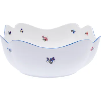 Český porcelán, a.s., Dubí Mísa salátová čtyřhranná, 24 cm, rakouská házenka, Český porcelán