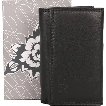 Peněženka Menší dvouoddílová černá kožená peněženka Charro no. 235