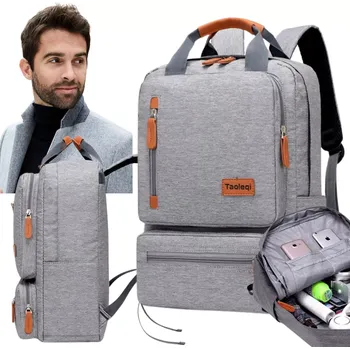 Studentský školní batoh světle šedý