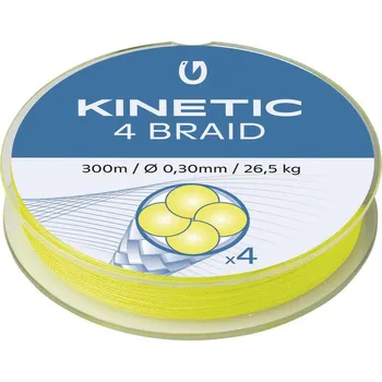 Kinetic 4Braid 300m splétená šnůra Průměr-Nosnost: 0.25mm / 21kg