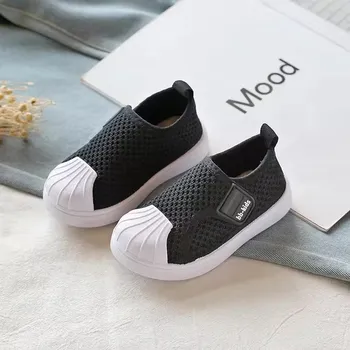 Dětská treková obuv Dětské nazouvací slip-on tenisky BB Kids Barva: Černá, Velikost EUR: 25